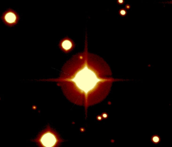 Image taken by the CFH telescope (Canada-France-Hawaii) of CoRoT-Exo-7b’s parent star. Credits: LESIA/OBSPM.