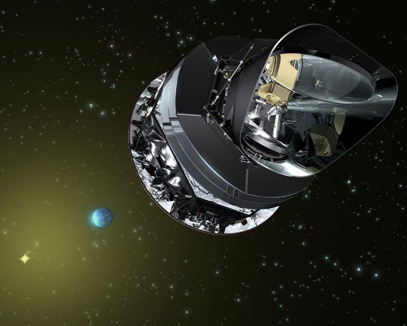 Le satellite Planck. Crédits : ESA.